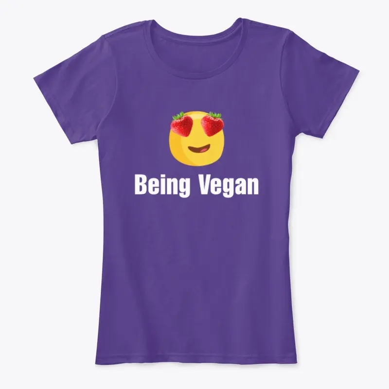 Love Being Vegan Women's Tee White