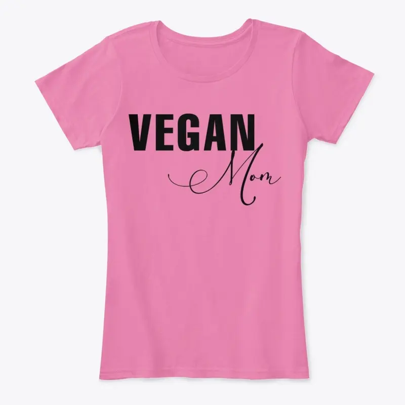 Vegan Mom Tee Black