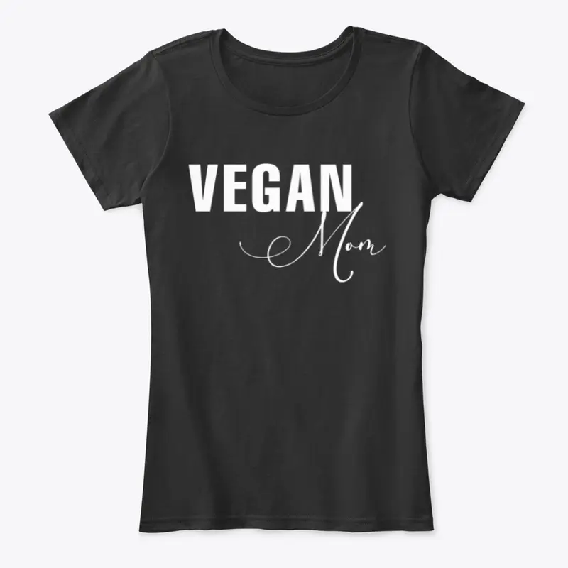 Vegan Mom Tee White